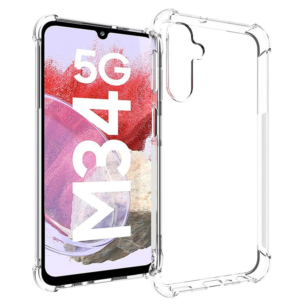 Samsung Galaxy M34 5G / F34 5G Stötsäkert mobilskal Transparent Anti-Damm TPU mobilskal