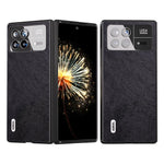 ABEEL For Xiaomi Mix Fold 3 5G PU Leather Coated PC Phone Cover Litchi Texture Drop-Proof Shell Case