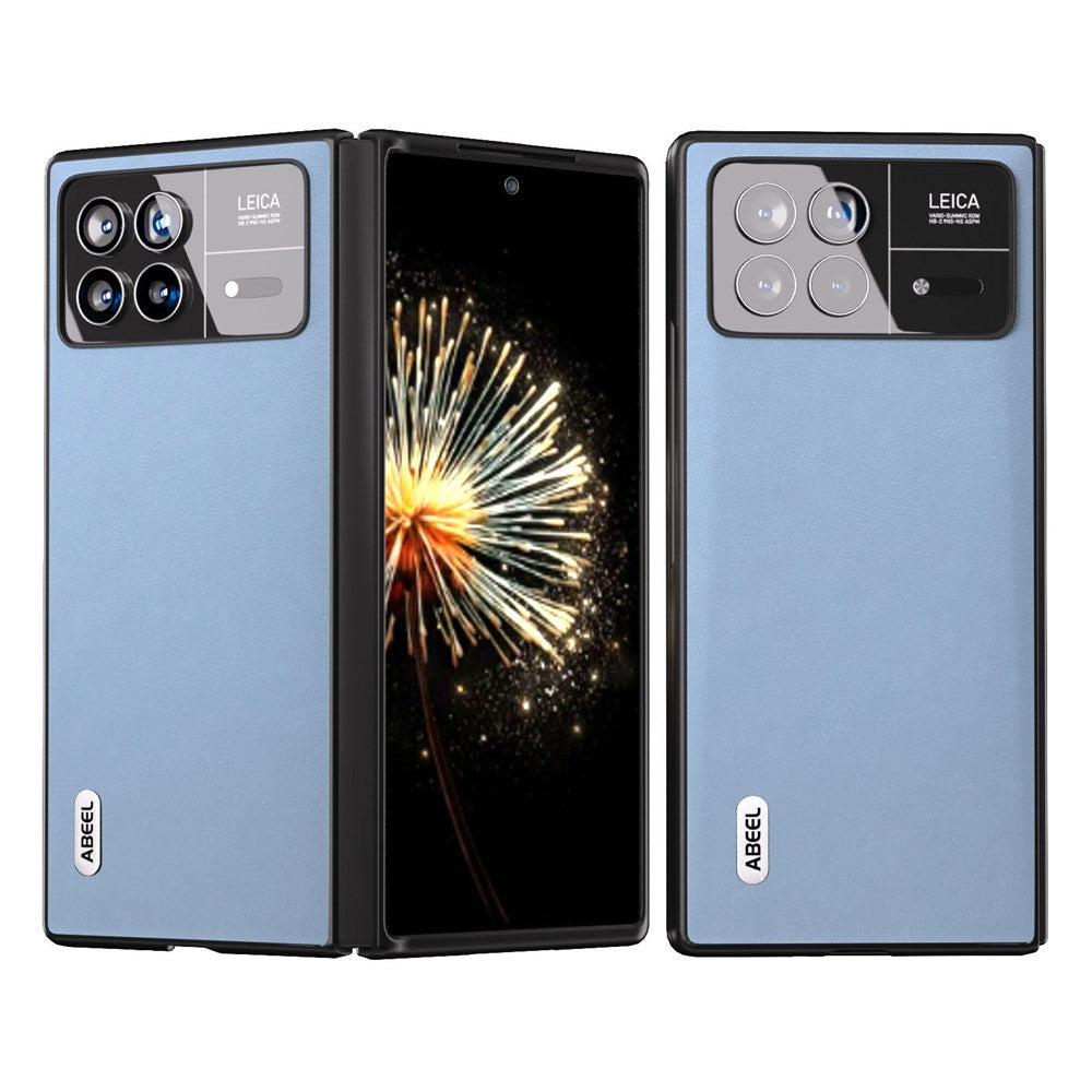ABEEL För Xiaomi Mix Fold 3 5G Skyddande Bakstycke Texturerat PU-läder + PC mobilskal