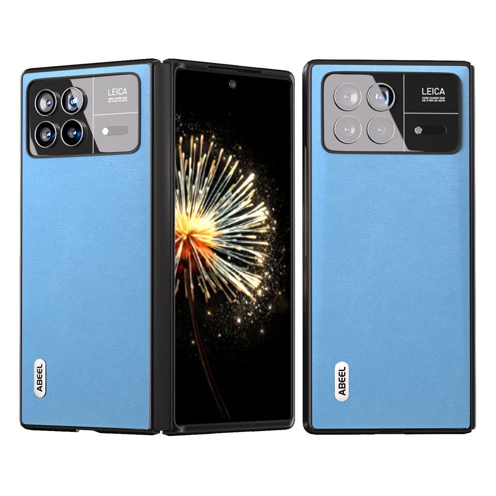 ABEEL För Xiaomi Mix Fold 3 5G Skyddande Bakstycke Texturerat PU-läder + PC mobilskal
