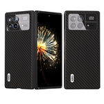ABEEL For Xiaomi Mix Fold 3 5G Hard PC + PU Protective Case Carbon Fiber Texture Folding Phone Cover