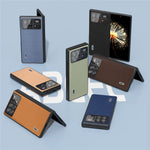 ABEEL For Xiaomi Mix Fold 3 5G Hard PC + PU Protective Case Carbon Fiber Texture Folding Phone Cover