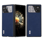 ABEEL For Xiaomi Mix Fold 3 5G Hard PC + PU Protective Case Carbon Fiber Texture Folding Phone Cover