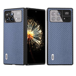 ABEEL For Xiaomi Mix Fold 3 5G Hard PC + PU Protective Case Carbon Fiber Texture Folding Phone Cover