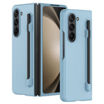 Til Samsung Galaxy Z Fold5 5G Skin-touch Beskyttelsescover af hård PC med Penneholder til Sammenfoldelig Telefon