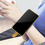 For Oppo Reno10 Pro+ 5G Electroplating Phone Cover PU Leather+TPU Case with Wristband Kickstand