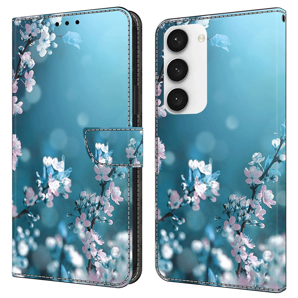 For Samsung Galaxy S23 FE Wallet Leather Phone Case 3D Pattern Printing Phone Stand Cover