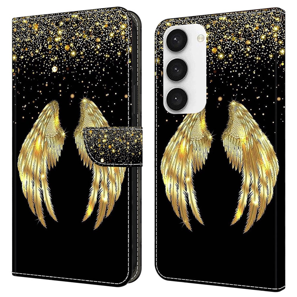 For Samsung Galaxy S23 FE Wallet Leather Phone Case 3D Pattern Printing Phone Stand Cover