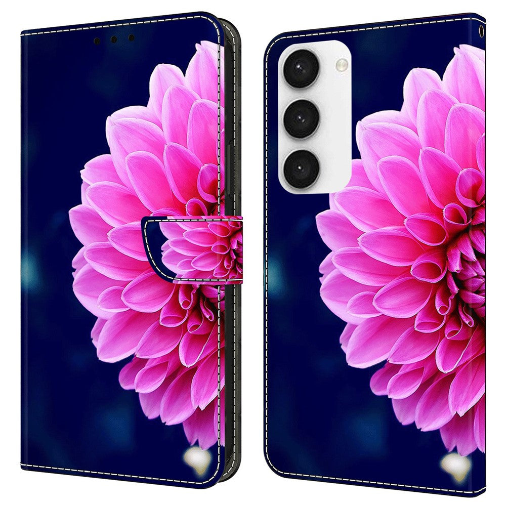 For Samsung Galaxy S23 FE Wallet Leather Phone Case 3D Pattern Printing Phone Stand Cover