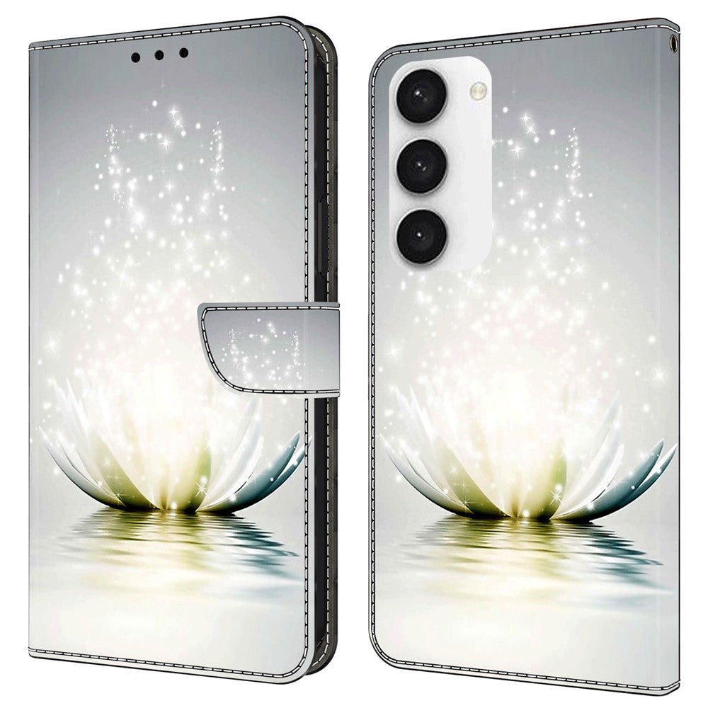 For Samsung Galaxy S23 FE Wallet Leather Phone Case 3D Pattern Printing Phone Stand Cover