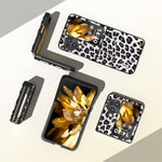 ABEEL For Oppo Find N3 Flip 5G Leopard Pattern Phone Case PU Leather+PC Shockproof Cover