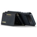 DG.MING M2-serien för Samsung Galaxy Z Flip4 5G magnetiskt läder+PC-mobilskal med stativ, plånboksfodral med axelrem