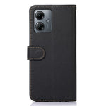 KHAZNEH Til Motorola Moto G14 4G Litchi-tekstur Telefoncover RFID-blokerende Pung Stand Lædercover