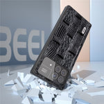 ABEEL For Xiaomi Mix Fold 3 5G Genuine Cow Leather+Hard PC Shell Mahjong Texture Drop-Proof Protective Phone Cover