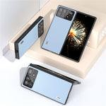 For Xiaomi Mix Fold 3 5G Anti-Scratch Phone Case Textured Genuine Cow Leather+PC Cover