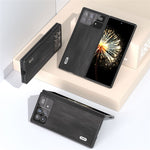 ABEEL For Xiaomi Mix Fold 3 5G PU Leather Coated PC Anti-Drop Case Cowhide Texture Shockproof Phone Cover