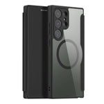 For Samsung Galaxy S23 Ultra Leather Case DUX DUCIS Skin X Pro Series Flip Cover Magnetic Case