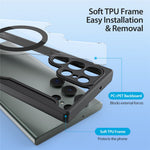 For Samsung Galaxy S23 Ultra Leather Case DUX DUCIS Skin X Pro Series Flip Cover Magnetic Case
