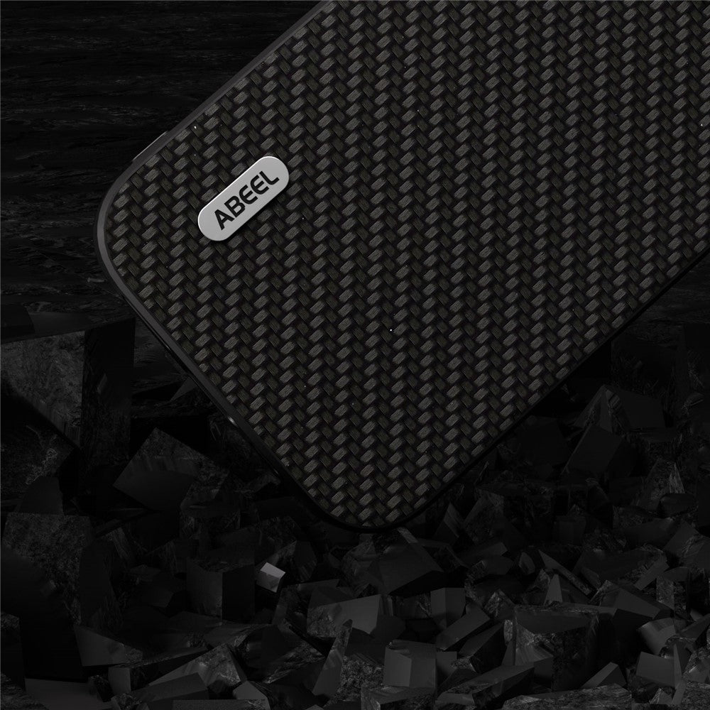 ABEEL For Huawei Mate 60 Pro Carbon Fiber Texture Phone Case PU Leather+PC+TPU Phone Cover