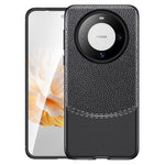 Litchi Texture Slim Mobilskal för Huawei Mate 60, Reptåligt Mjukt TPU Mobilskal