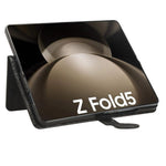Til Samsung Galaxy Z Fold5 5G PU-læderpung med prikket prægning og stativfunktion samt penneholder