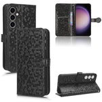 For Samsung Galaxy M34 5G / F34 5G PU Leather Stand Phone Case Dot Imprinted Wallet Cover