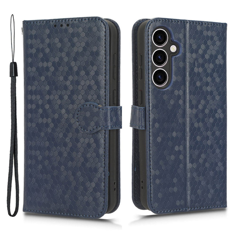 For Samsung Galaxy M34 5G / F34 5G PU Leather Stand Phone Case Dot Imprinted Wallet Cover