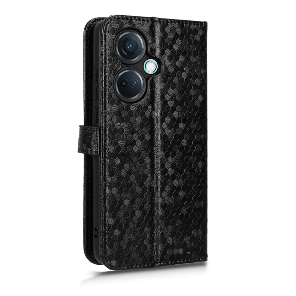 Til OnePlus Nord CE3 5G / Oppo K11 5G Pung-stander Telefoncover Prikket PU-læderetui