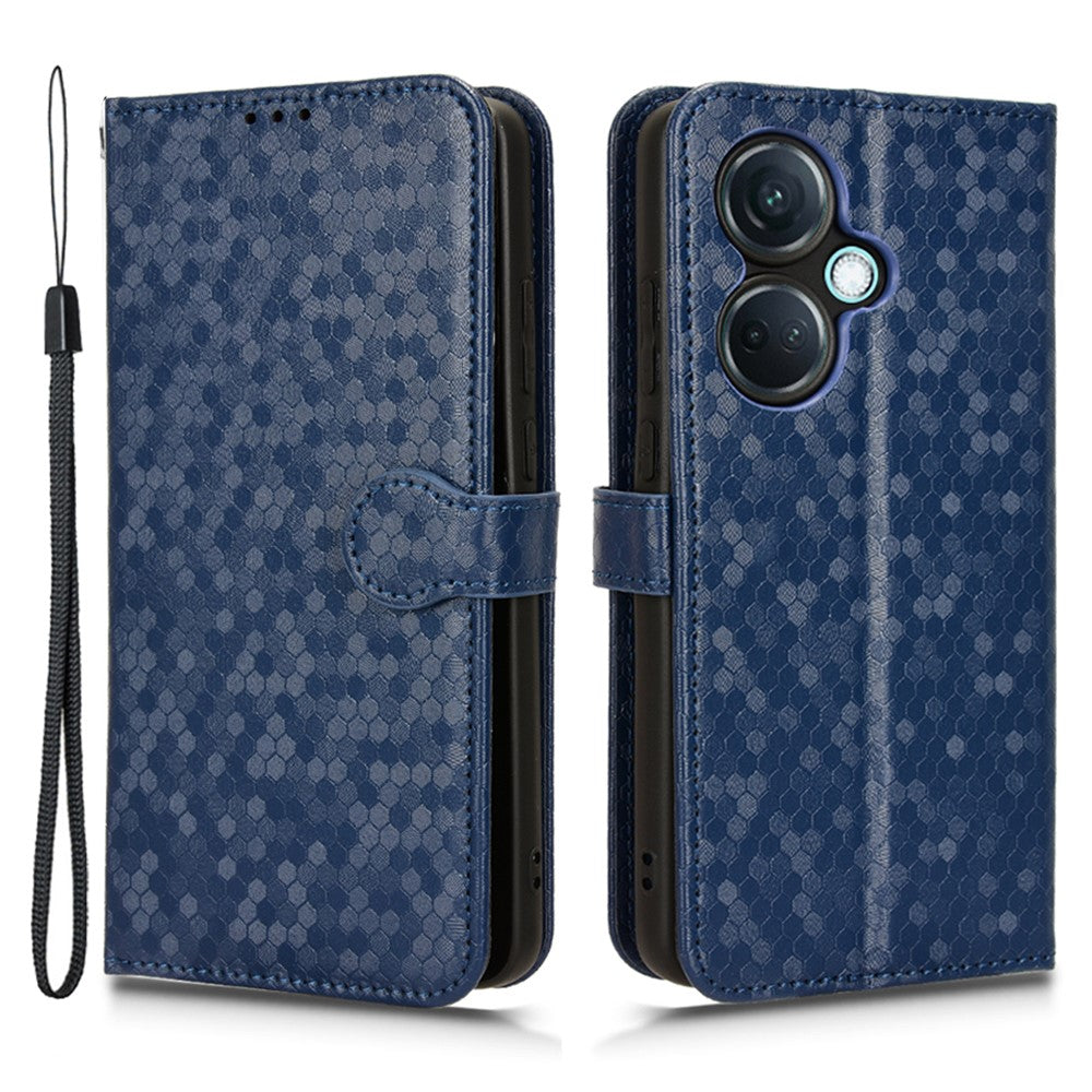 Til OnePlus Nord CE3 5G / Oppo K11 5G Pung-stander Telefoncover Prikket PU-læderetui
