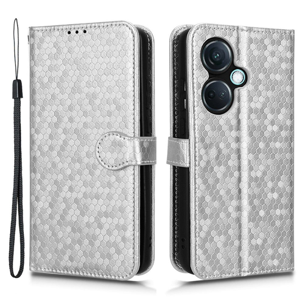 Til OnePlus Nord CE3 5G / Oppo K11 5G Pung-stander Telefoncover Prikket PU-læderetui