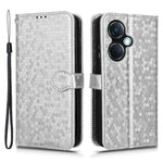 For OnePlus Nord CE3 5G / Oppo K11 5G Wallet Stand Phone Case Dot Imprinted PU Leather Cover