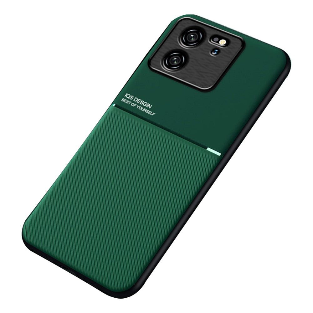 Xiaomi Redmi K60 Ultra / 13T / 13T Pro Reptåligt mobilskal Inbyggt metallplåtsfodral PU-läder + TPU-skal