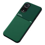 For Oppo A58 5G PU Leather+TPU Phone Case Anti-drop Cell Phone Cover with Built-in Metal Sheet