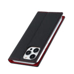 For iPhone 15 Pro Max Genuine Cow Leather Wallet Stand Case Litchi Texture Phone Cover with Strap