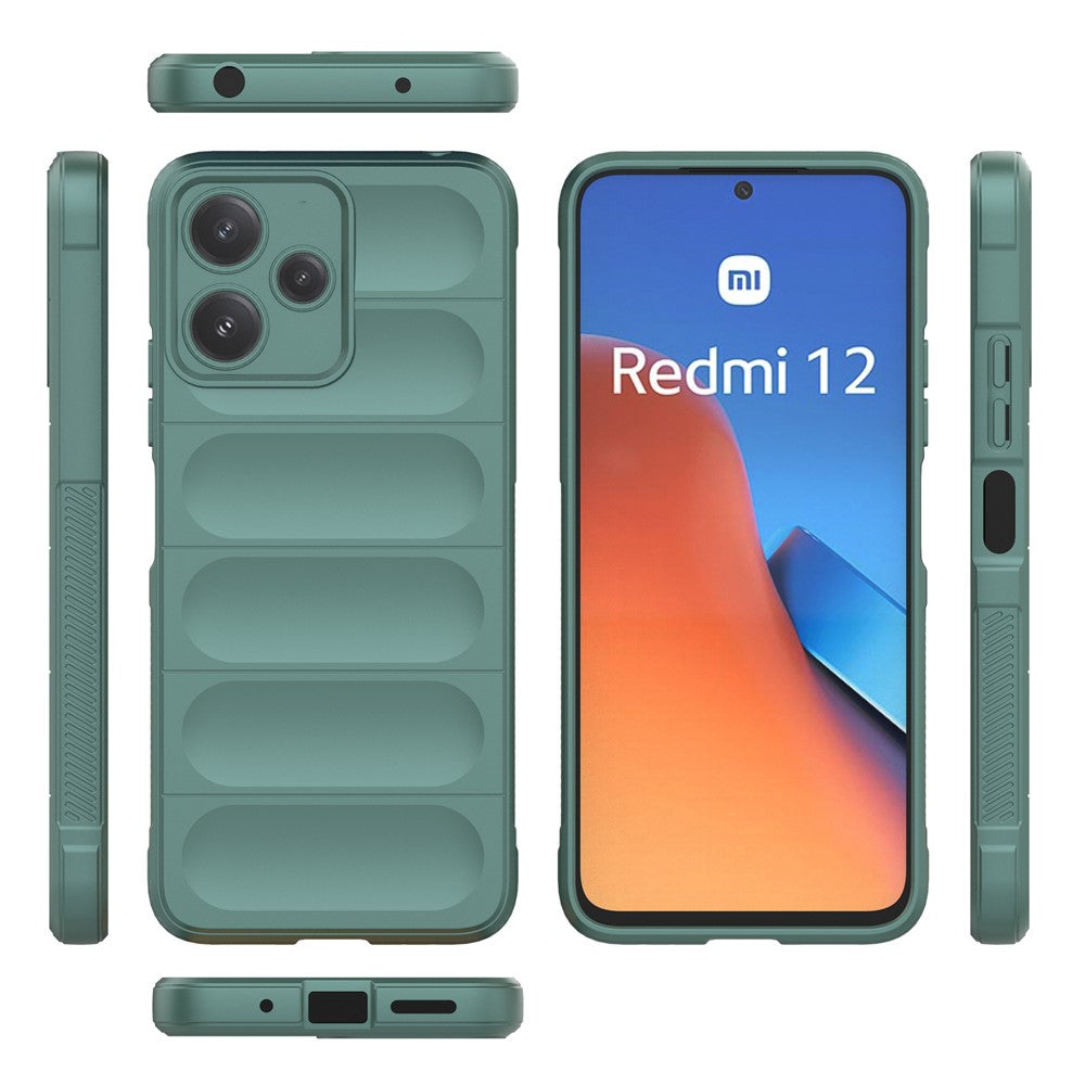 For Xiaomi Redmi 12 5G (Global) / Poco M6 Pro 5G Rugged TPU Cover Drop Protection Phone Case