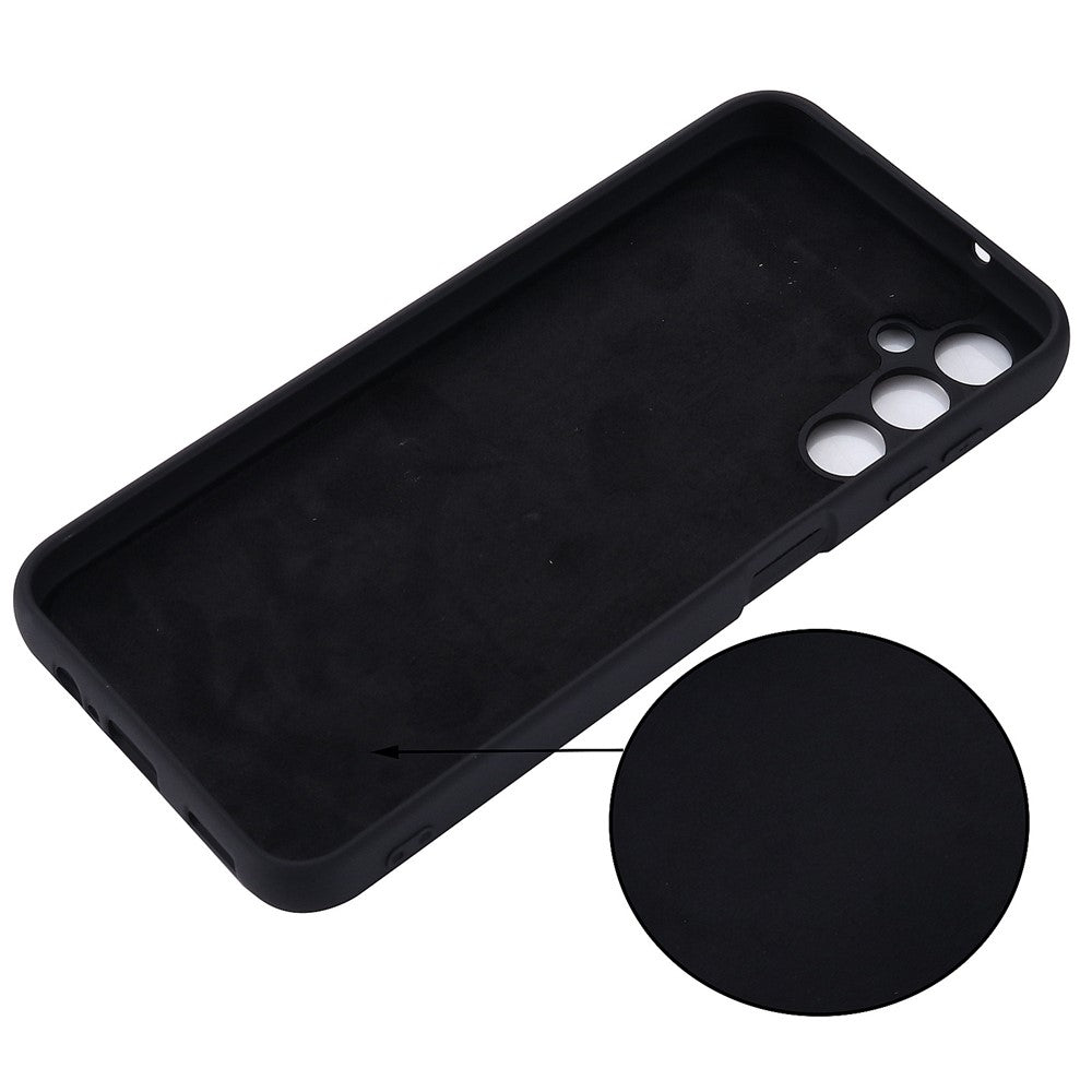 Liquid Silicone Phone Case for Samsung Galaxy F34 5G / M34 5G , Soft Lining Shockproof Phone Cover Shell