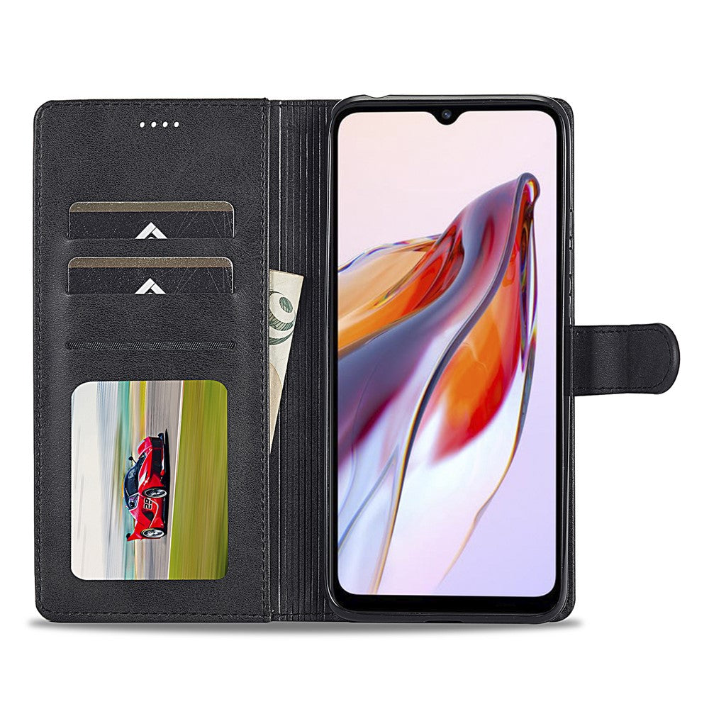 LC.IMEEKE For Xiaomi Redmi A1 4G / A2 4G Wallet Phone Case Calf Texture Stand Leather Phone Cover