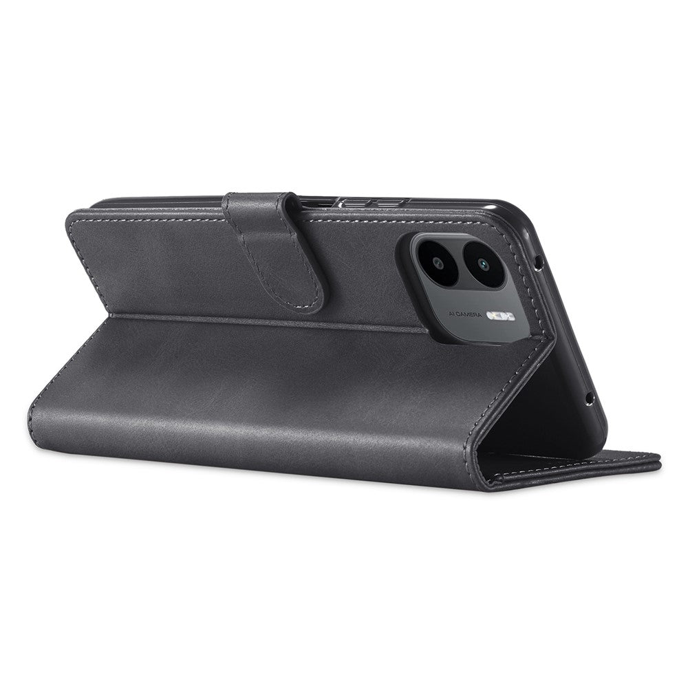 LC.IMEEKE For Xiaomi Redmi A1 4G / A2 4G Wallet Phone Case Calf Texture Stand Leather Phone Cover