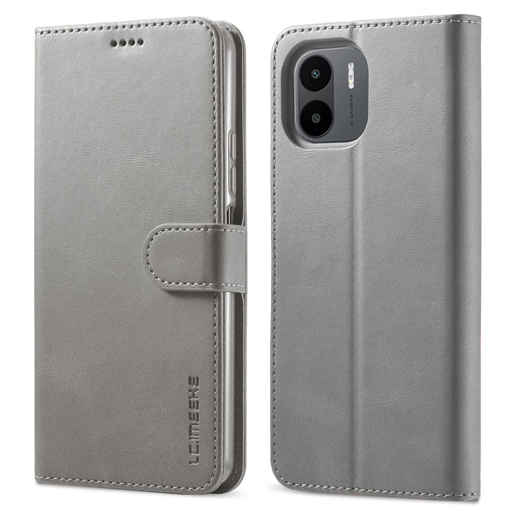 LC.IMEEKE For Xiaomi Redmi A1 4G / A2 4G Wallet Phone Case Calf Texture Stand Leather Phone Cover