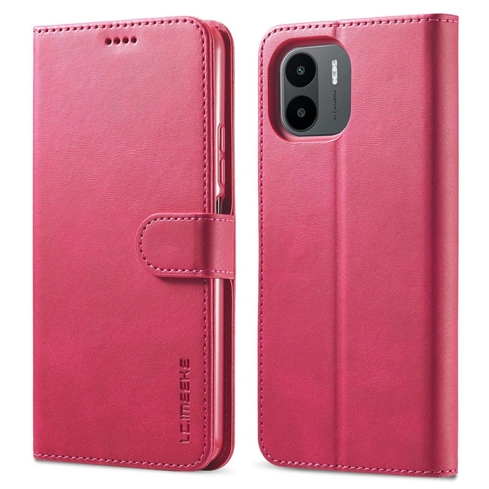 LC.IMEEKE For Xiaomi Redmi A1 4G / A2 4G Wallet Phone Case Calf Texture Stand Leather Phone Cover