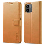 LC.IMEEKE For Xiaomi Redmi A1 4G / A2 4G Wallet Phone Case Calf Texture Stand Leather Phone Cover