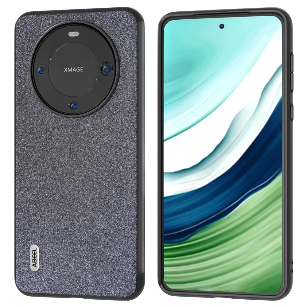 ABEEL Glitterläderfodral i TPU+PC för Huawei Mate 60, reptåligt mobilskal