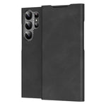 Samsung Galaxy S22 Ultra 5G Cover med kortholder og stativ Nappa-tekstur PU-læder + PC-mobilcover