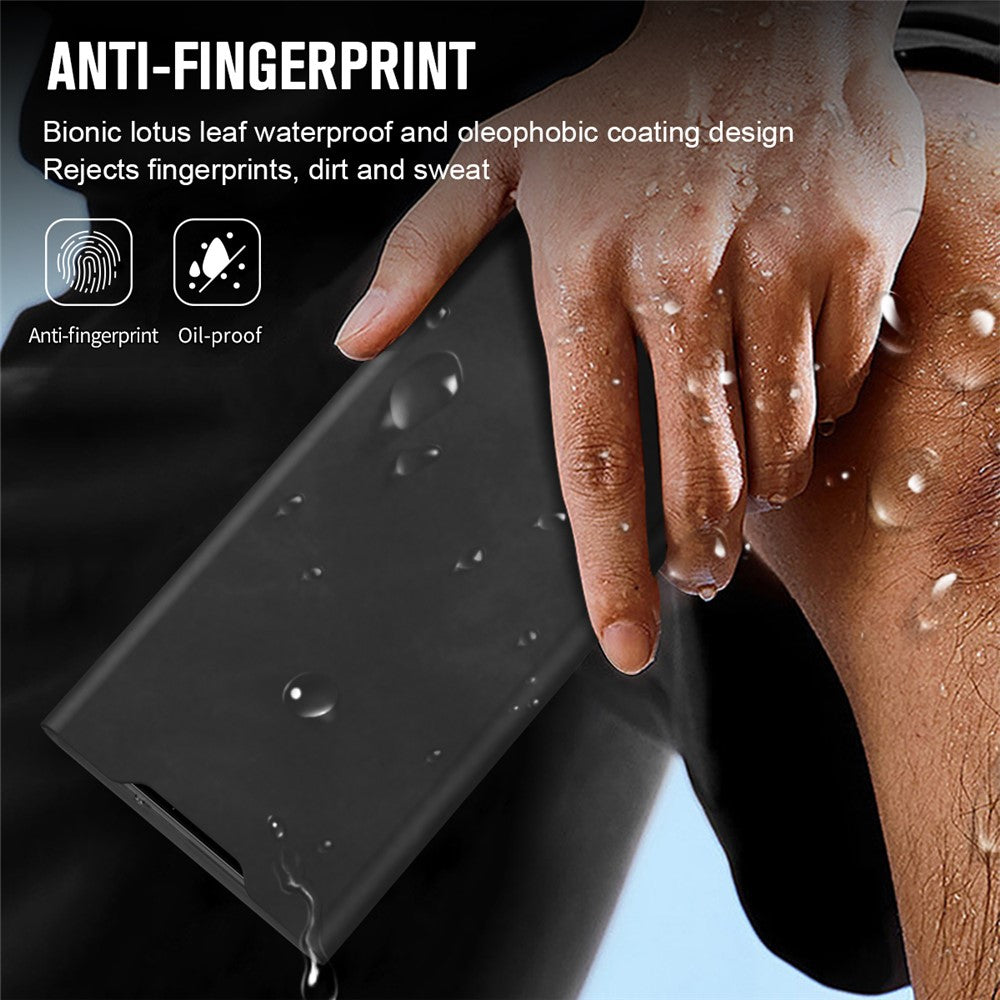 Samsung Galaxy S22 Ultra 5G Cover med kortholder og stativ Nappa-tekstur PU-læder + PC-mobilcover