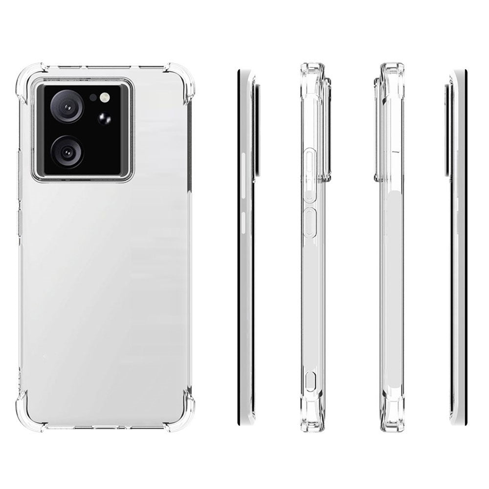 For Xiaomi 13T / 13T Pro Shockproof Phone Cover Transparent Anti-Scratch Soft TPU Cell Phone Case
