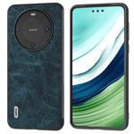 ABEEL For Huawei Mate 60 Pro Leather Coated PC+TPU Case Litchi Texture Phone Back Cover