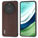 ABEEL mobilskal till Huawei Mate 60 Pro, Nappatextur i äkta koläder med PC+TPU-beläggning
