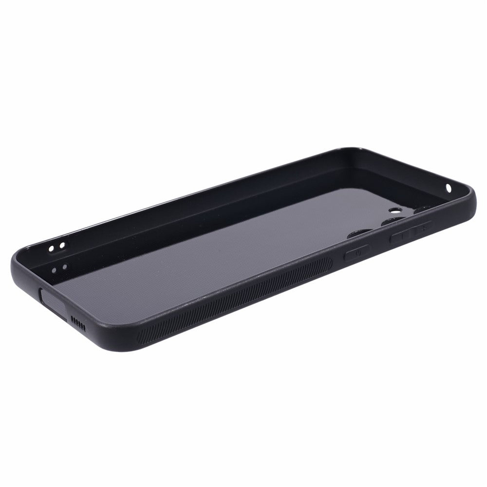 Carbon Fiber TPU Protective Case for Samsung Galaxy S23 FE , Anti-Scratch Phone Cover