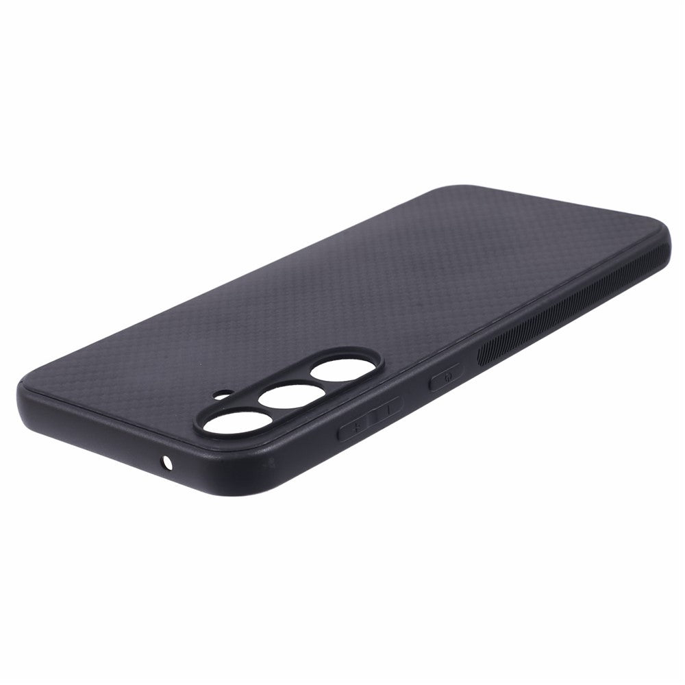 Carbon Fiber TPU Protective Case for Samsung Galaxy S23 FE , Anti-Scratch Phone Cover