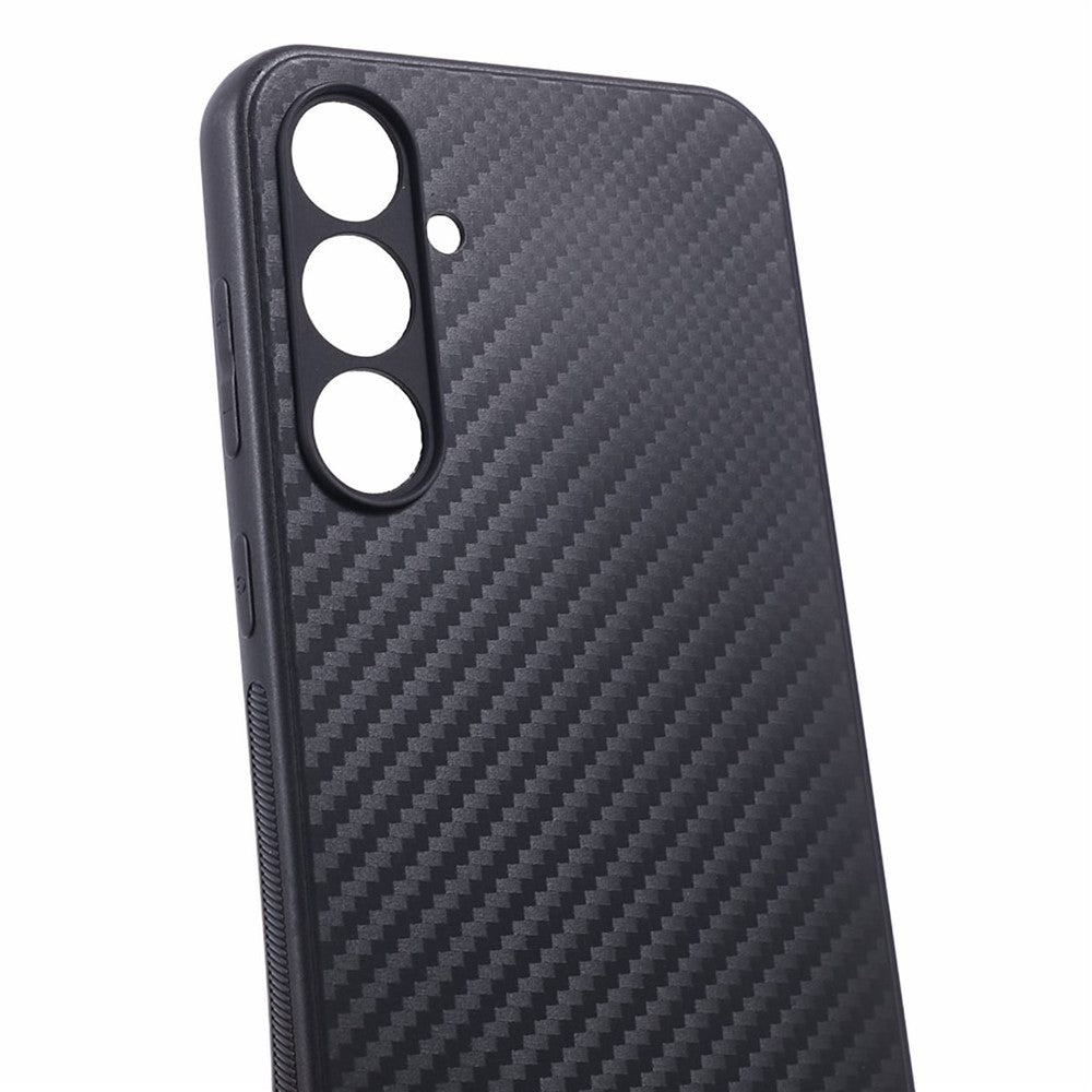 Carbon Fiber TPU Protective Case for Samsung Galaxy S23 FE , Anti-Scratch Phone Cover